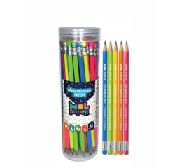 LAPIS PRETO NEON C/BORRACHA POTE C/48 MR269